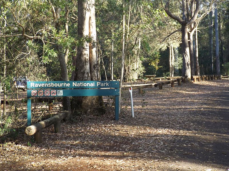 An image depicting the trail Ravensbourne National Park and its surrounding area.