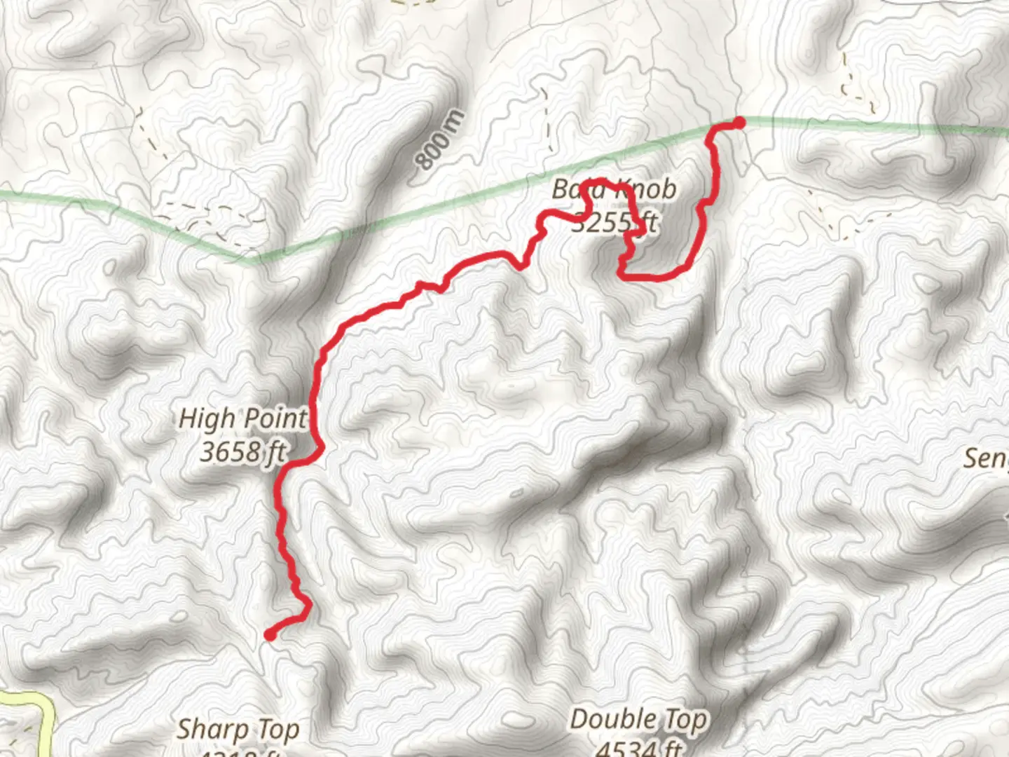An image depicting the trail Jerrys Creek Trail and its surrounding area.