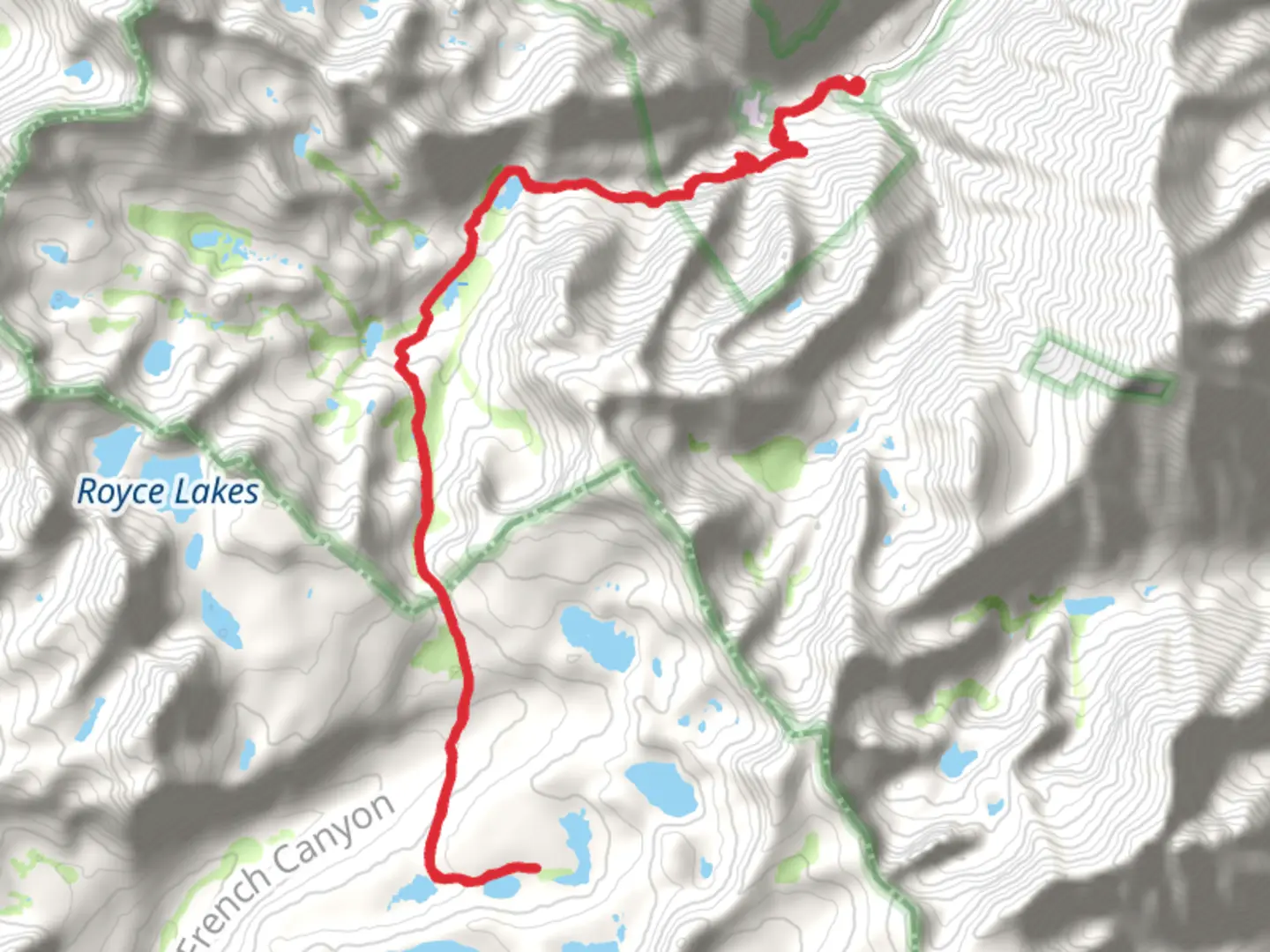 An image depicting the trail L Lake Trail and its surrounding area.