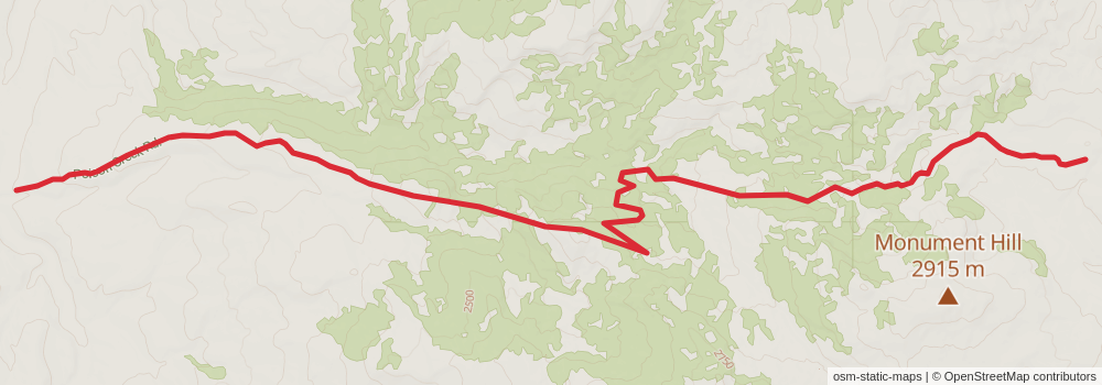 American Perimeter Trail - Rocky Mountains Primary stage 84 Map