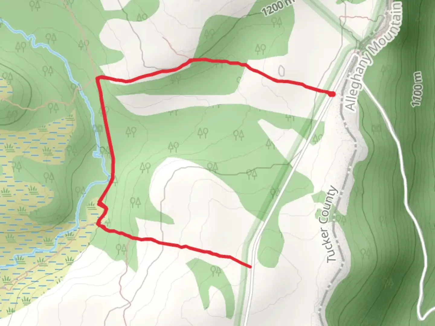 An image depicting the trail Bear Rocks and Beaver Dam Trail and its surrounding area.