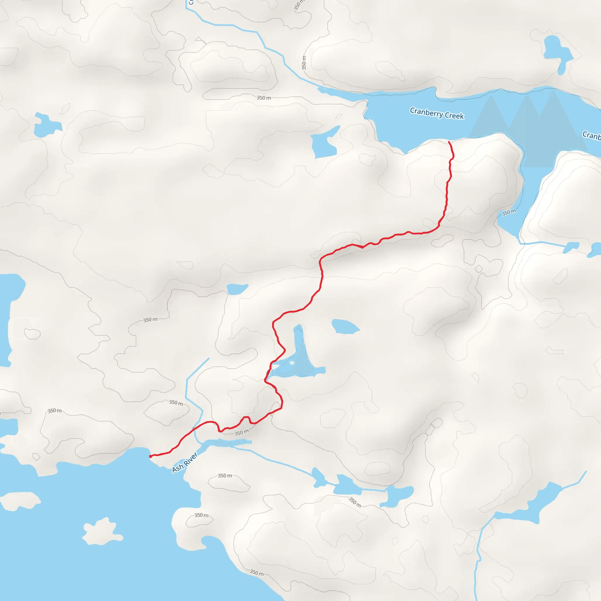 Locator Lake Trail mobile static map