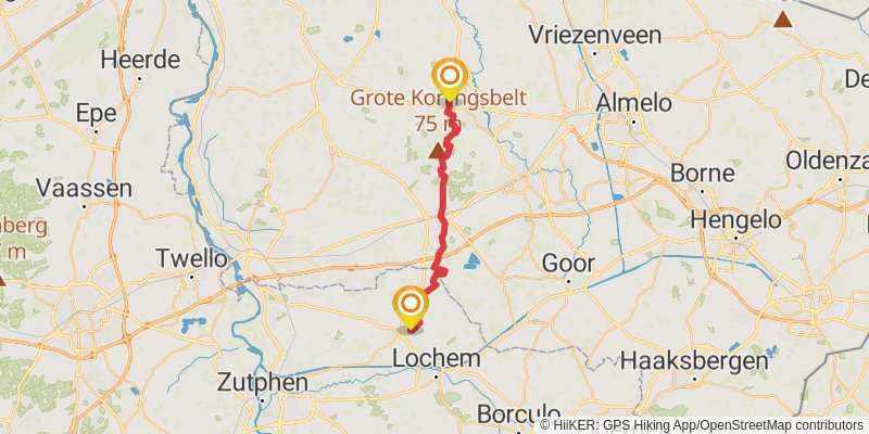 Pieterpad 1 stage 10 Map