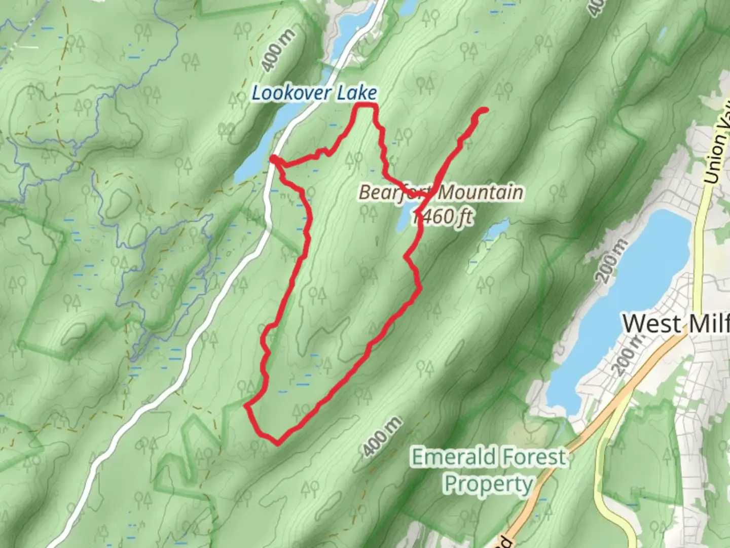 An image depicting the trail Bearfort Mountain - Terrace Pond Loop and its surrounding area.