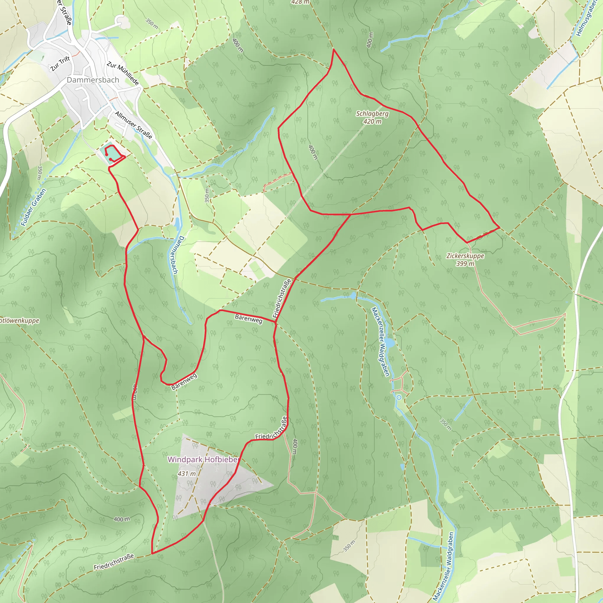 Schlagberg Loop mobile static map