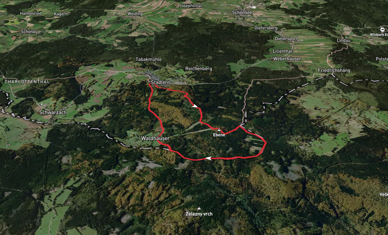 Hochfels, Reichenstein and Böhmerwaldturm Loop via Bayern Böhmen Runde 1