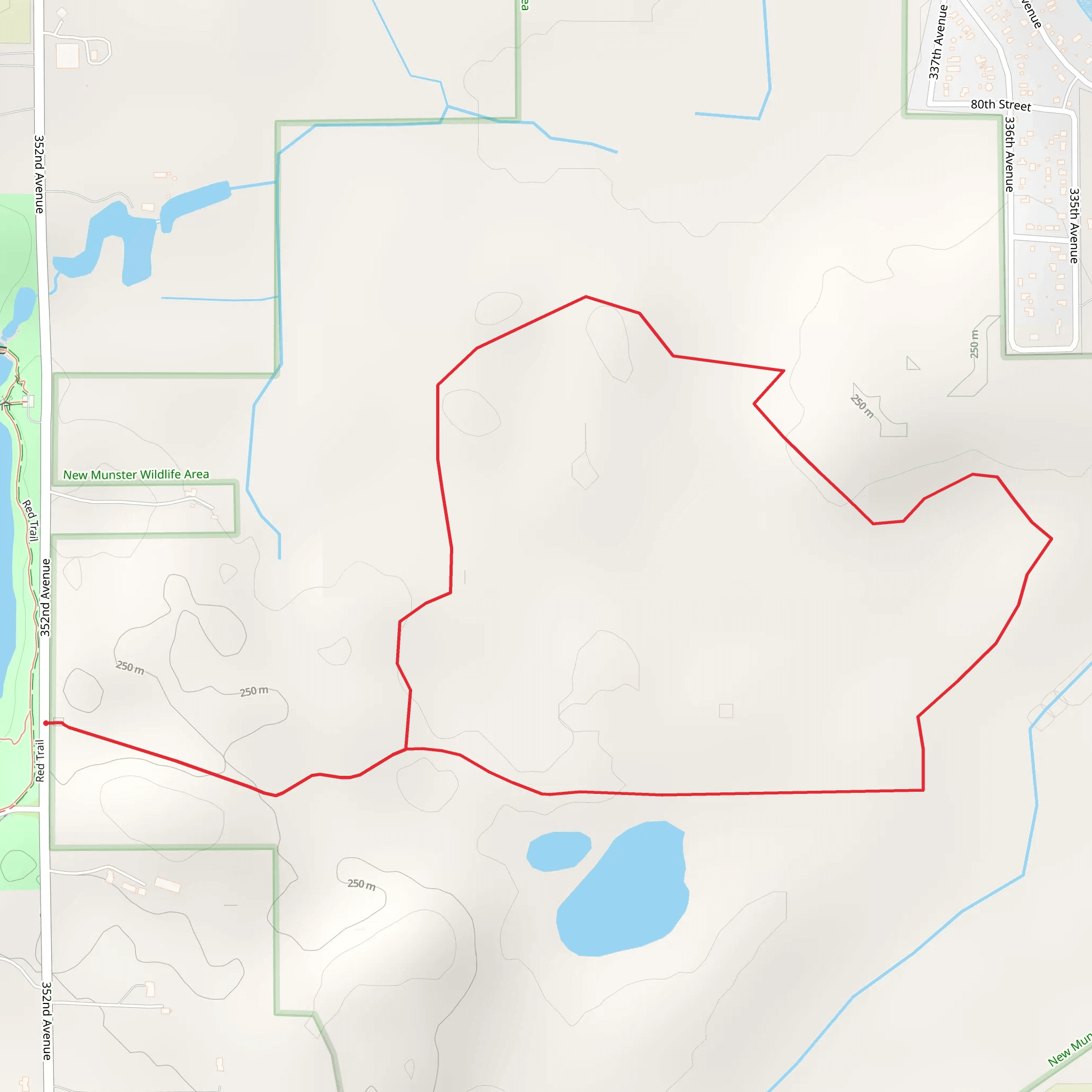 Loop Beside Freedom Lake mobile static map