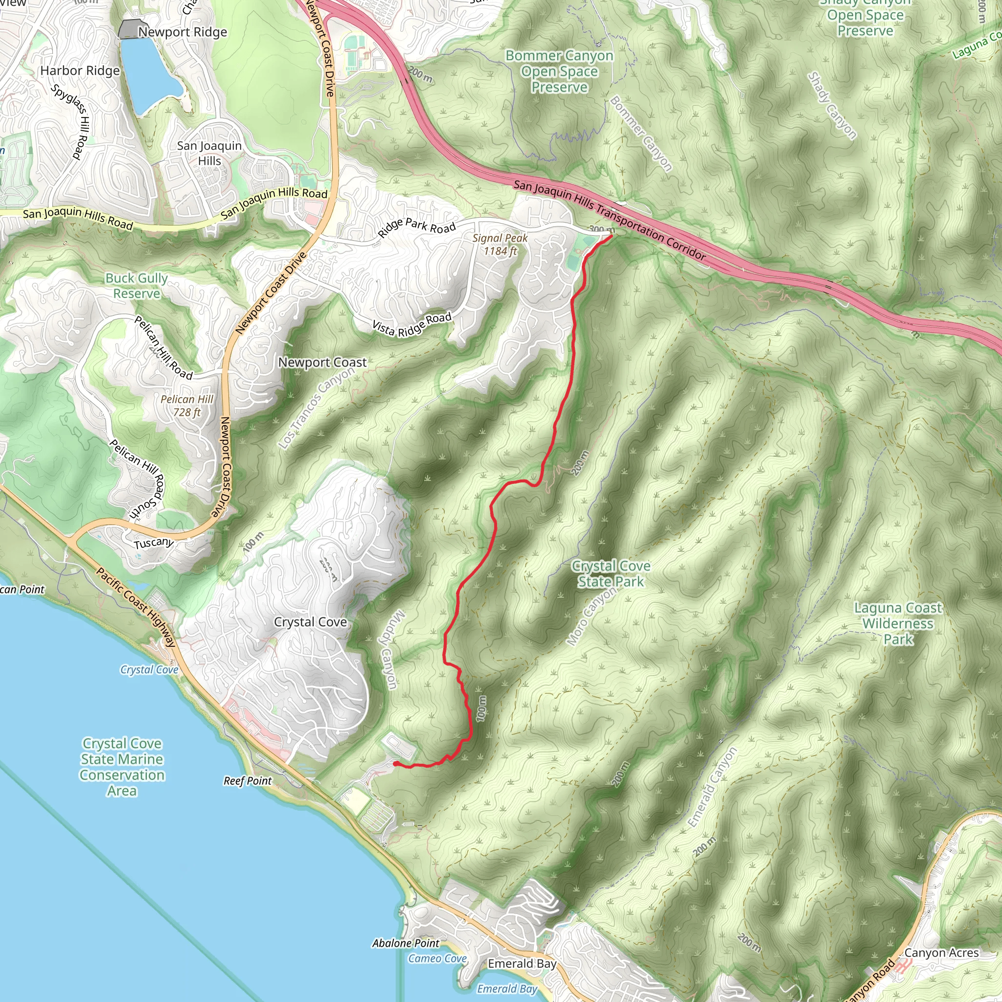 No Name Ridge Trail mobile static map