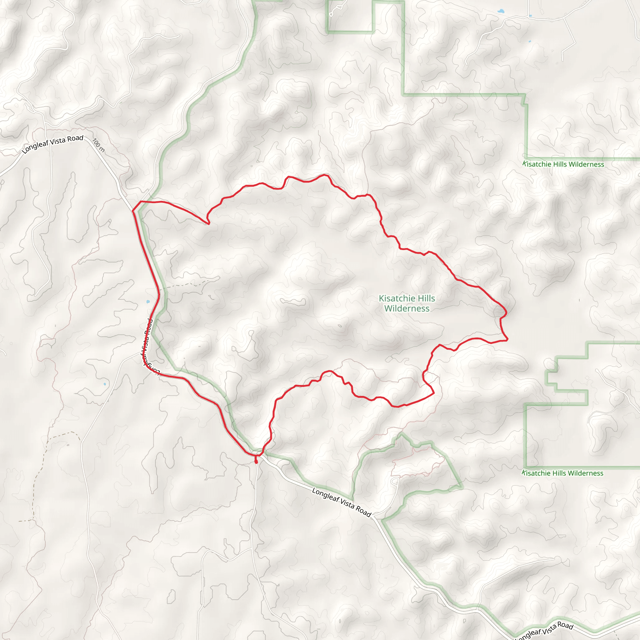 Backbone Trail Loop mobile static map