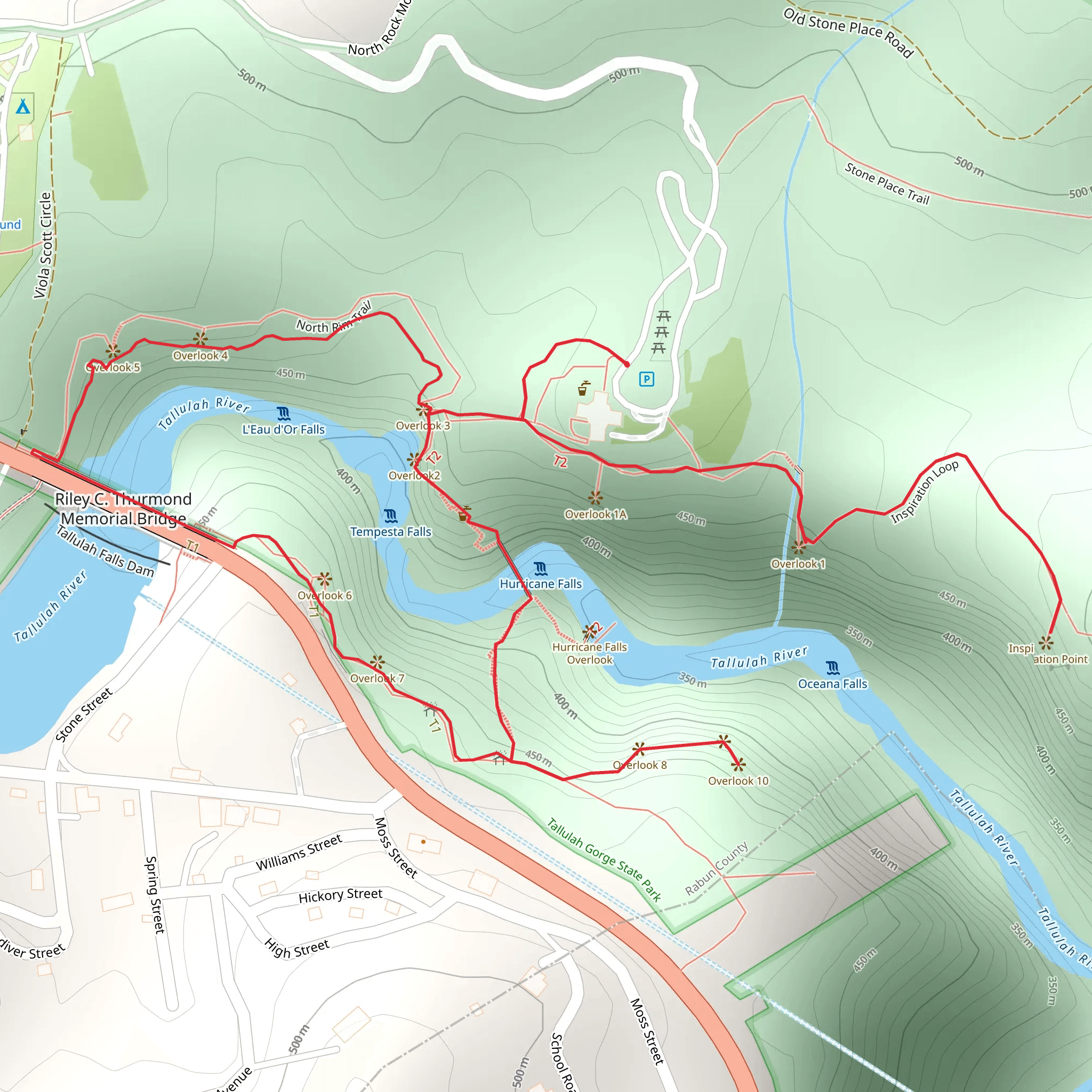 Hawthome Pool Loop mobile static map