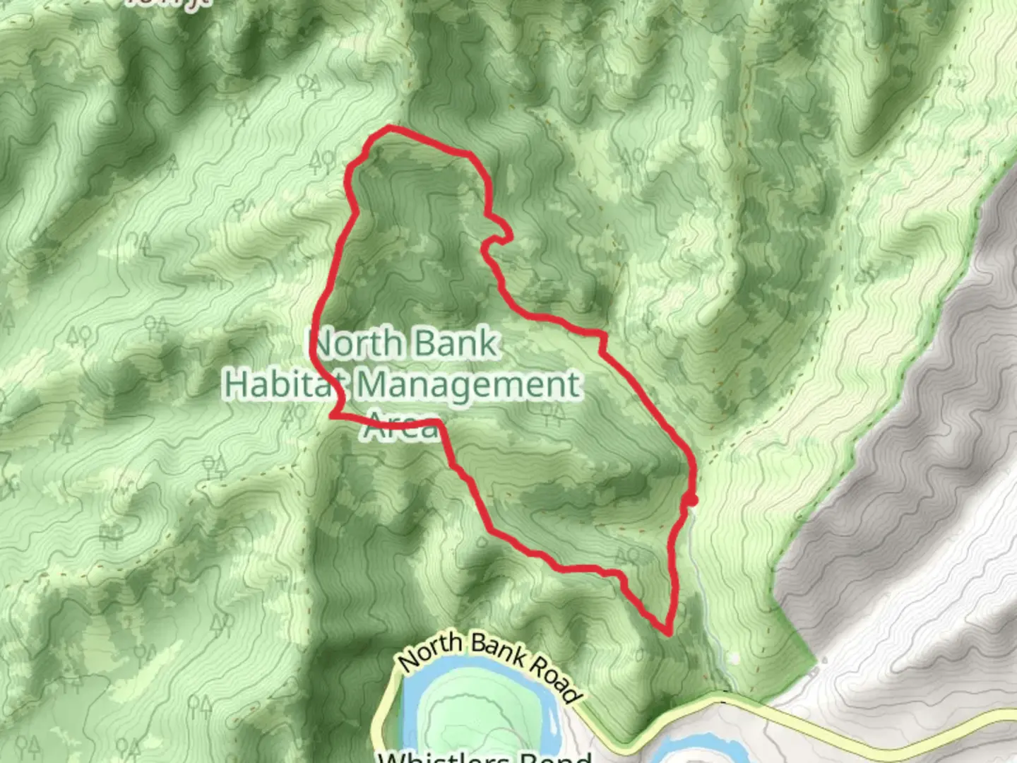 An image depicting the trail Thistle Ridge and North Gate Loop Trail and its surrounding area.