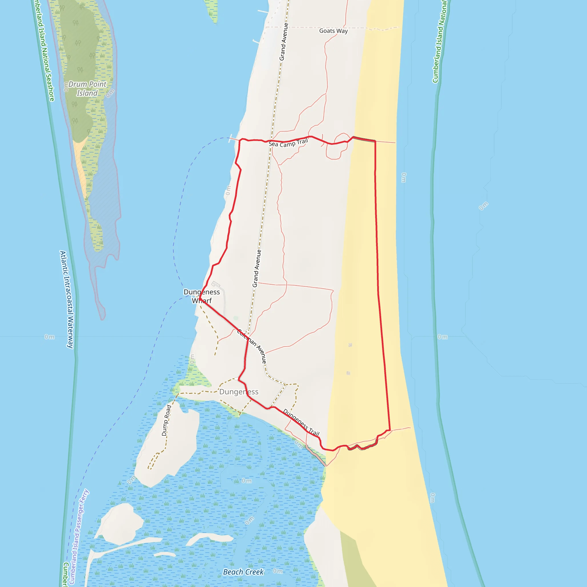 Dungeness - River Loop Trail mobile static map