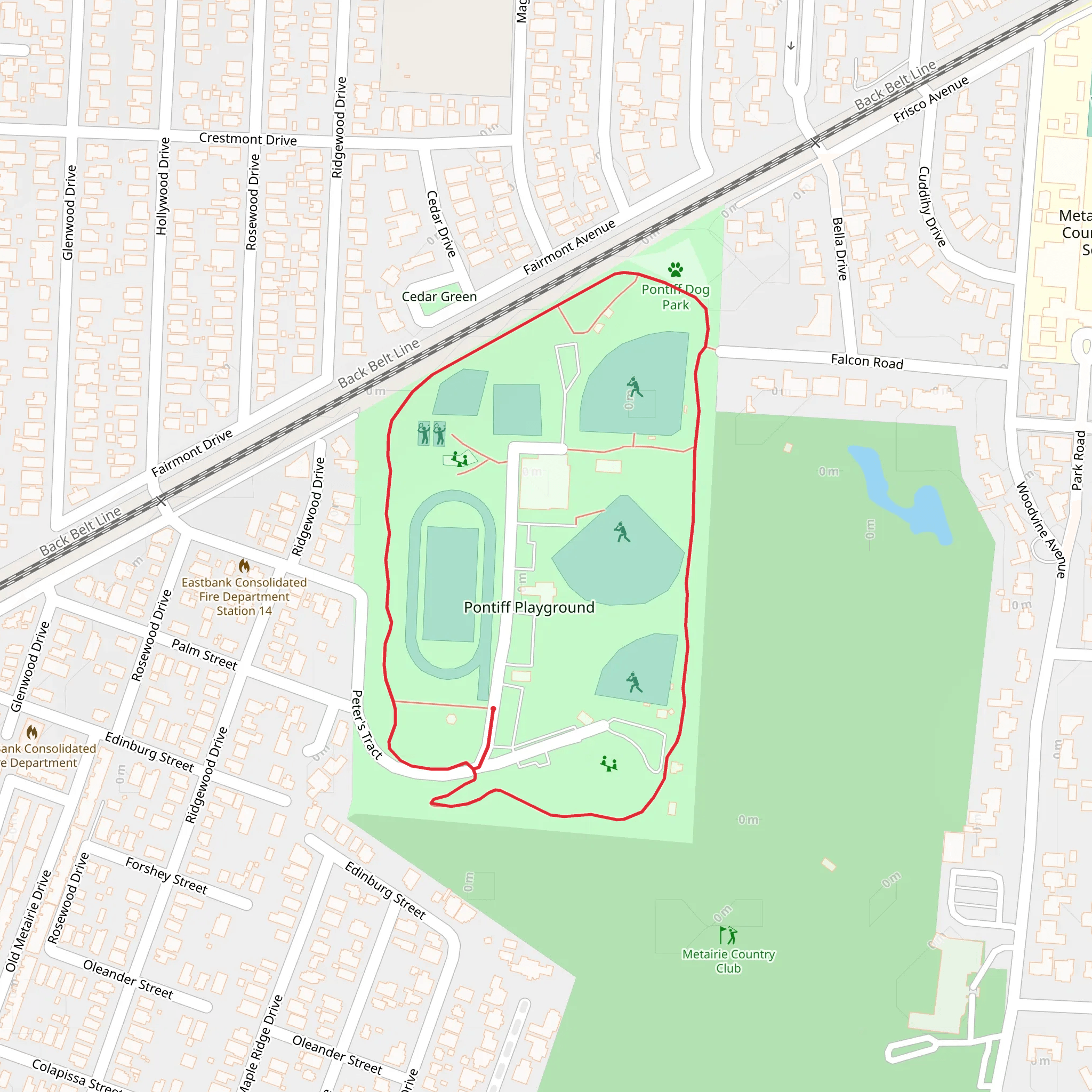 Pontiff Playground Loop mobile static map