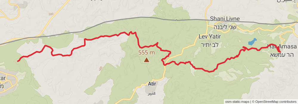 Israel National Trail stage 32 Map