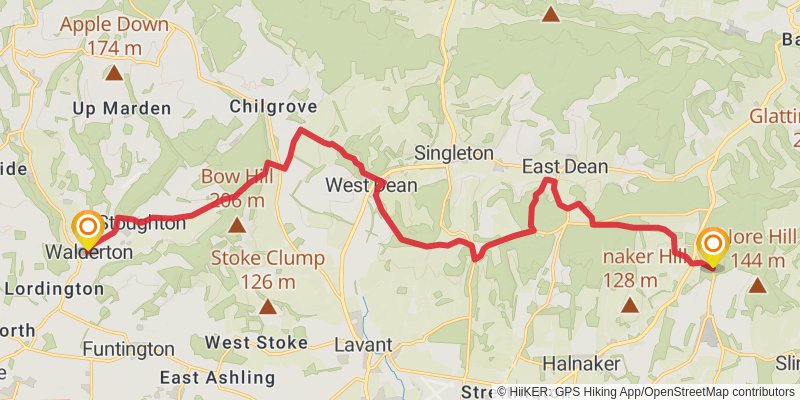 Monarch's Way stage 44 Map