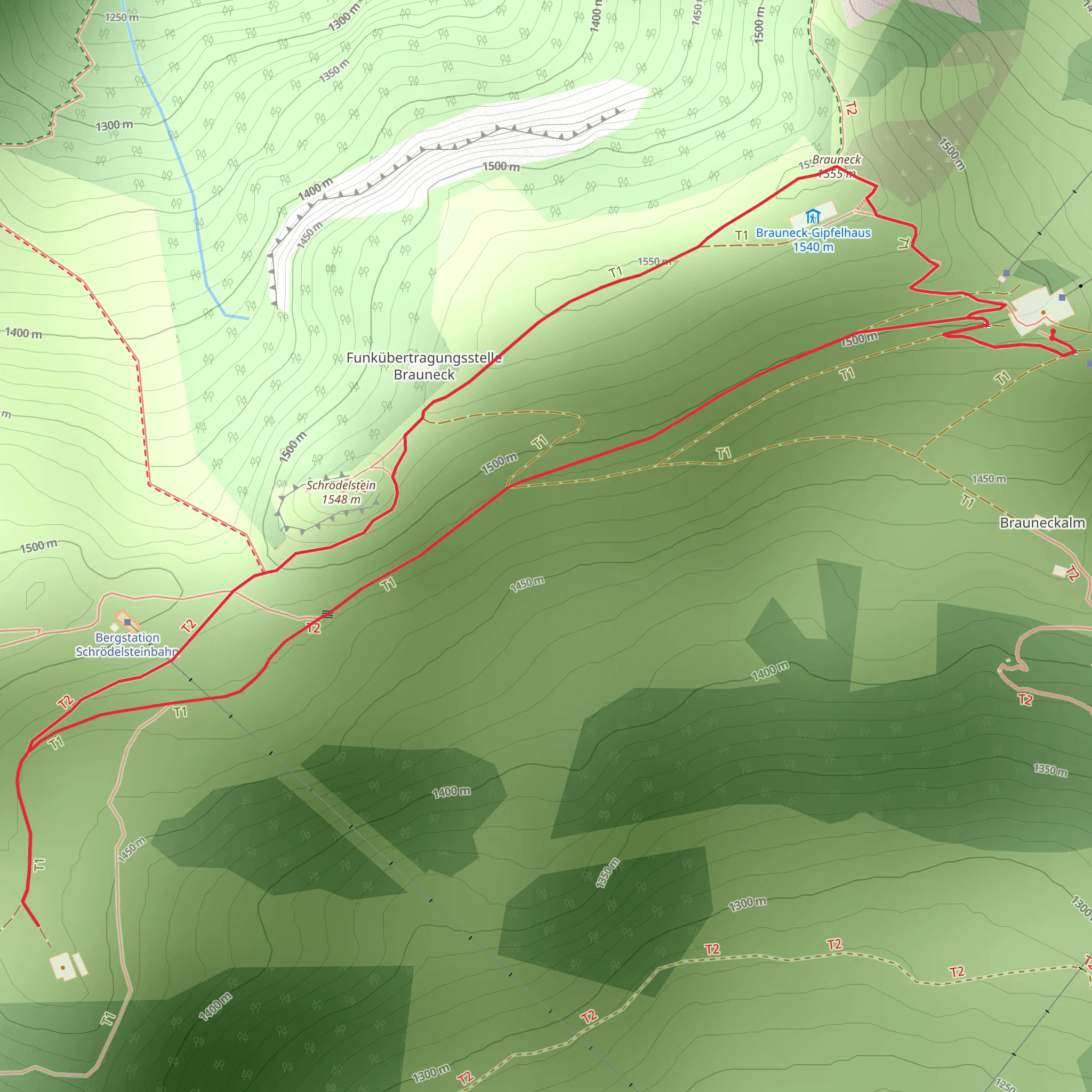 Brauneck Loop Via Alpina Purple mobile static map