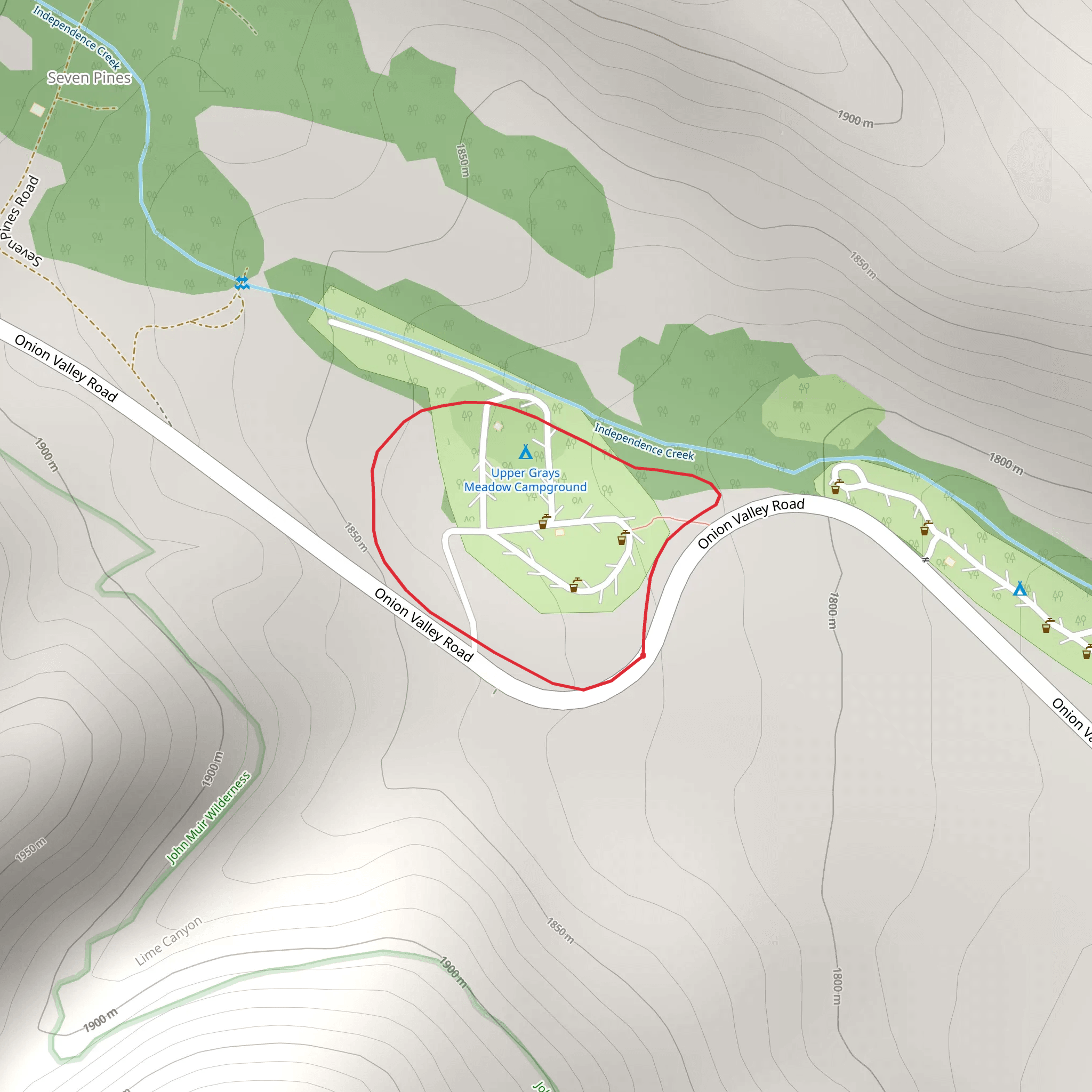 Gray's Meadow Fisherman Trail mobile static map