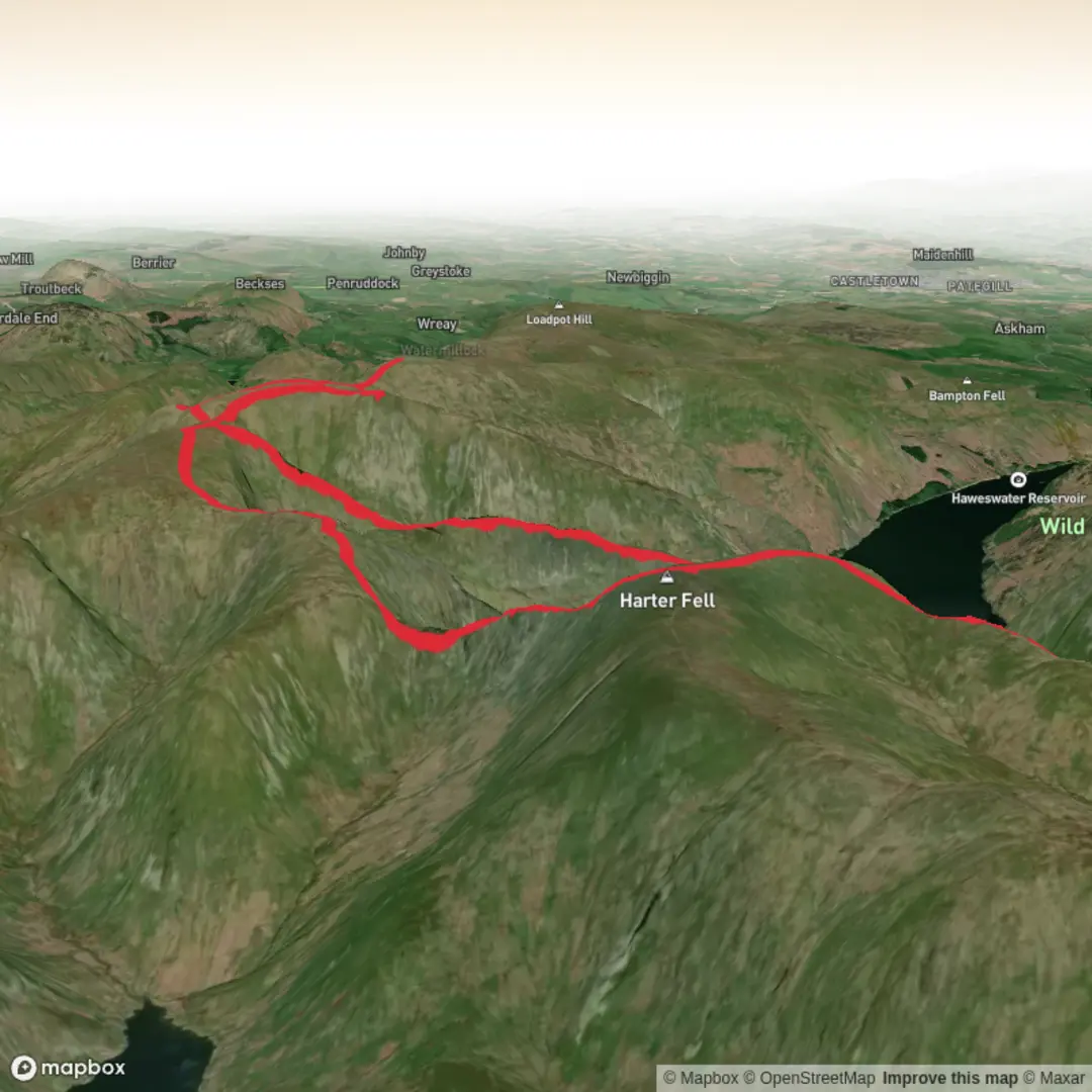 An image depicting the trail High Street and plenty of Wainwrights and its surrounding area.