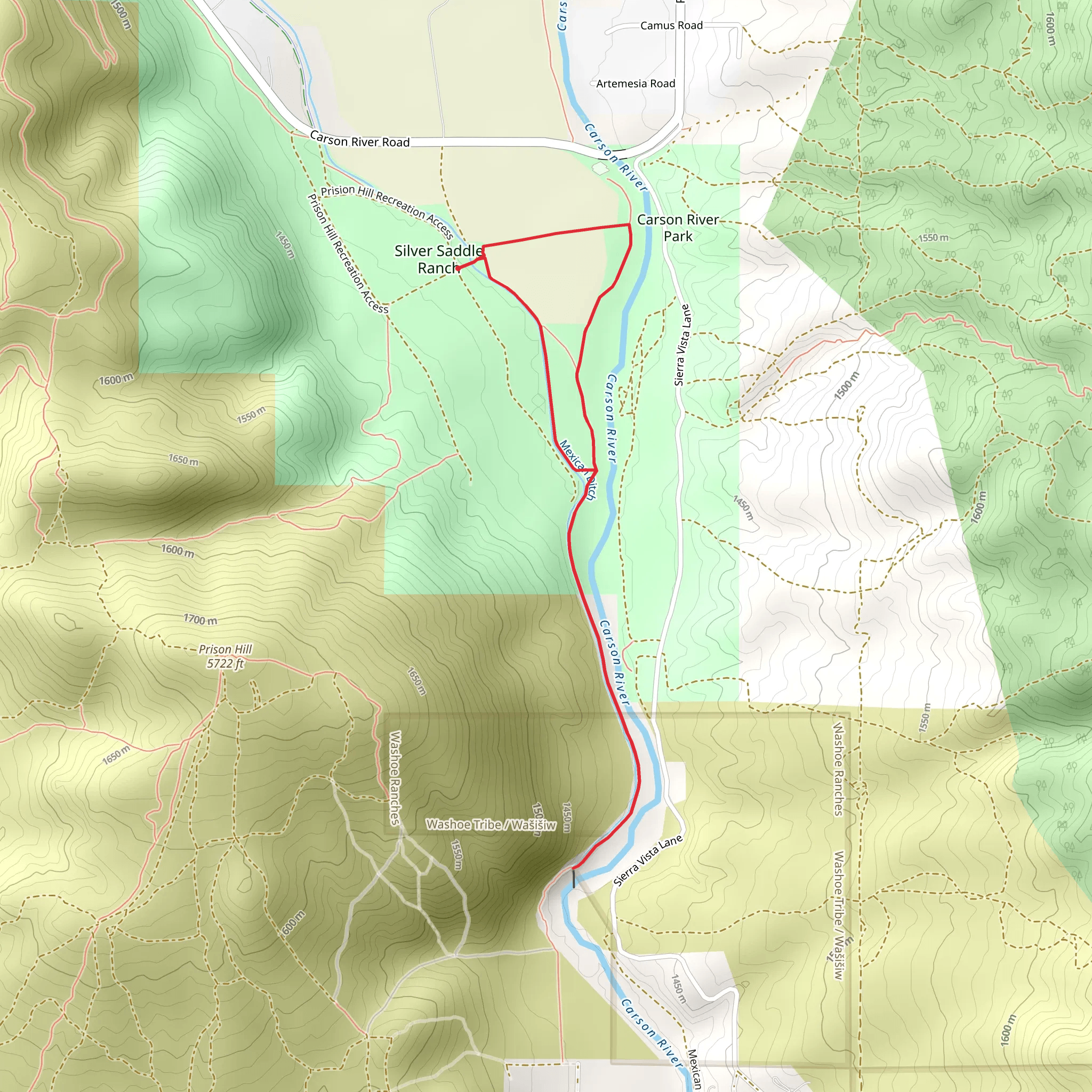 Mexican Ditch Loop mobile static map
