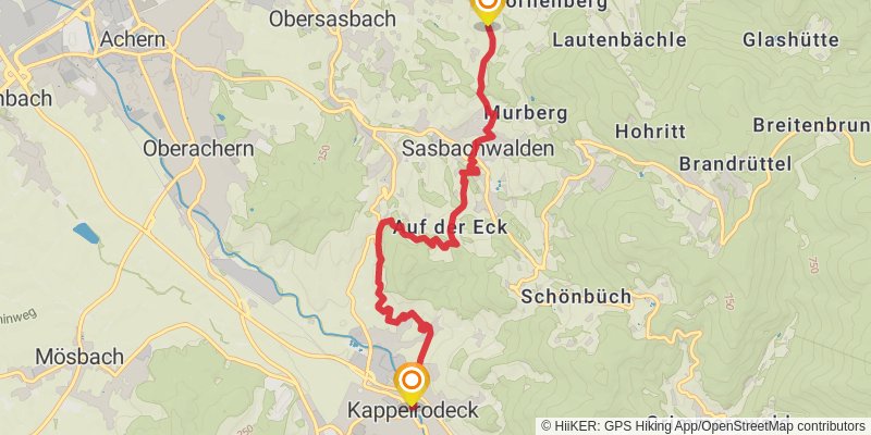 Ortenauer Weinpfad stage 3 Map