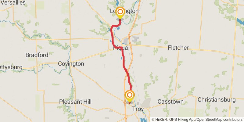 North Country Trail - Ohio stage 15 Map