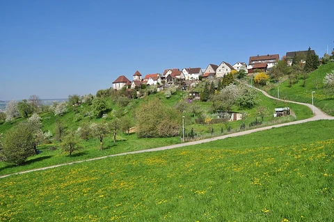 An image depicting the trail Ahrtalweg, Winzerweg Loop via Monchberg - Mayschoß and its surrounding area.