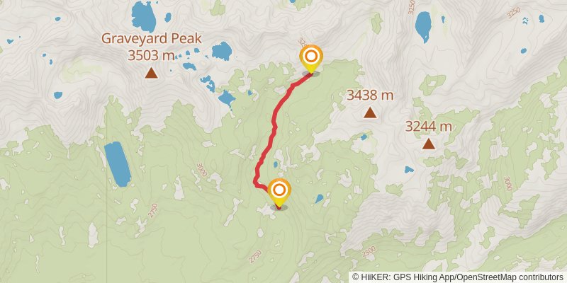 Goodale Pass via High Sierra Pack Station Trail stage 2 Map