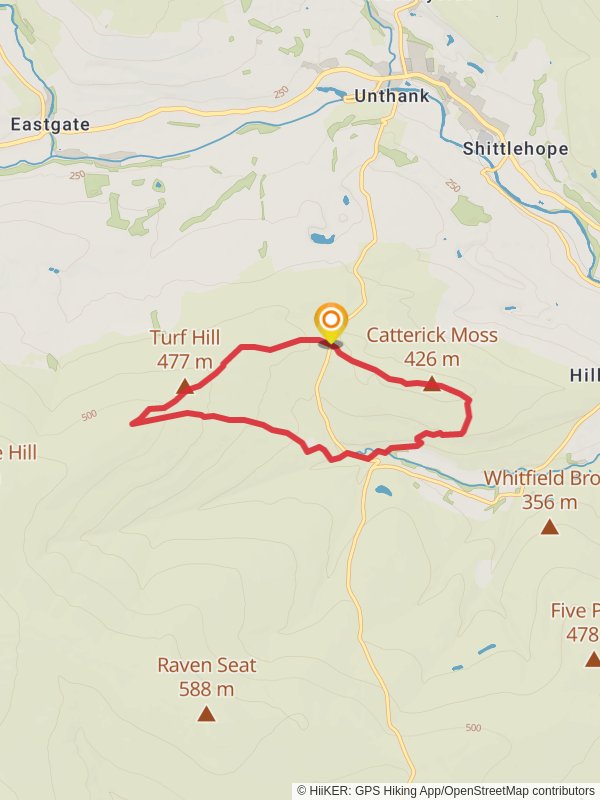 Catterick Moss and Bollihope Carrs mobile static map