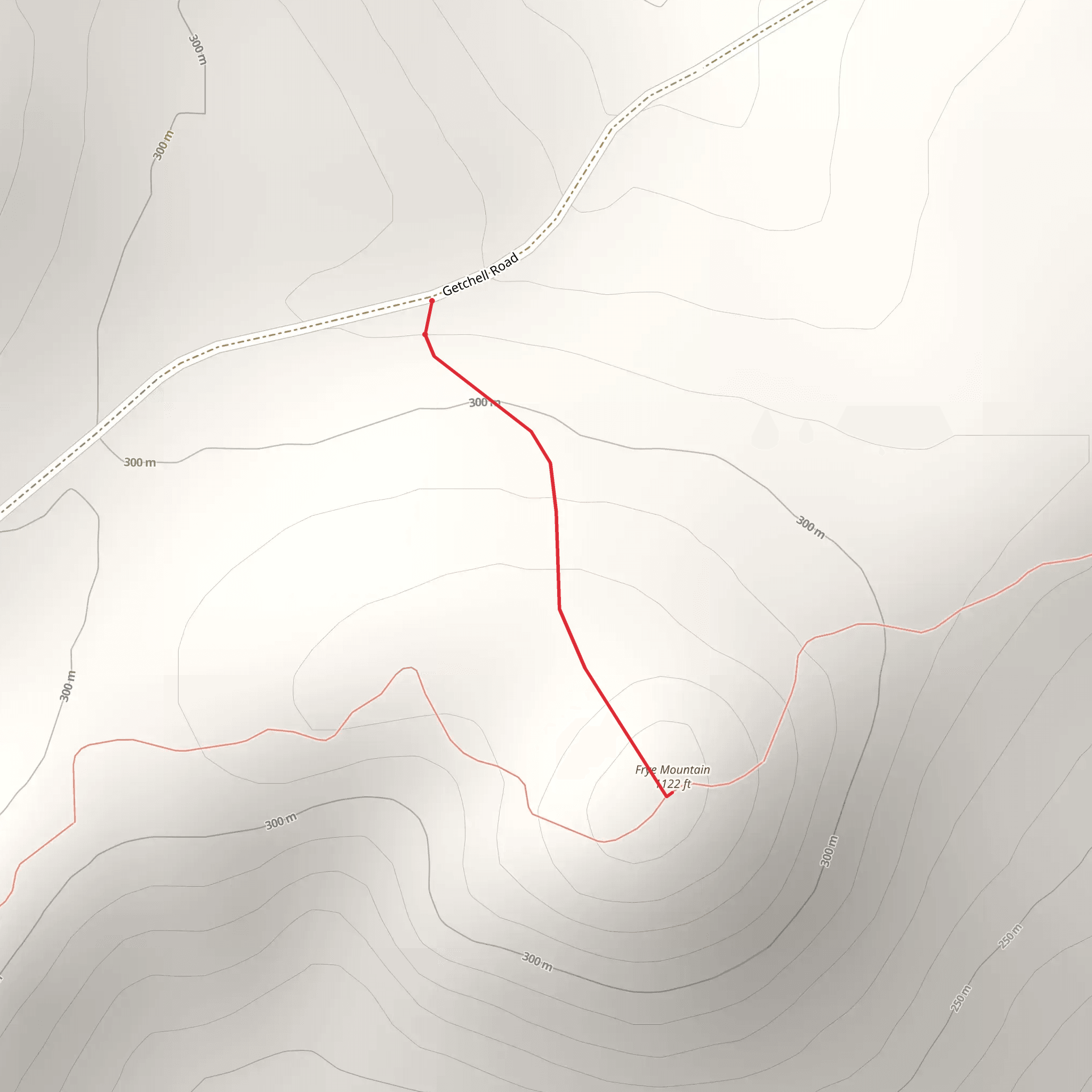 Frye Mountain mobile static map