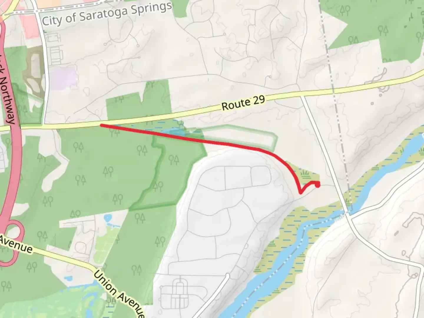 An image depicting the trail Bog Meadow Brook Trail and its surrounding area.