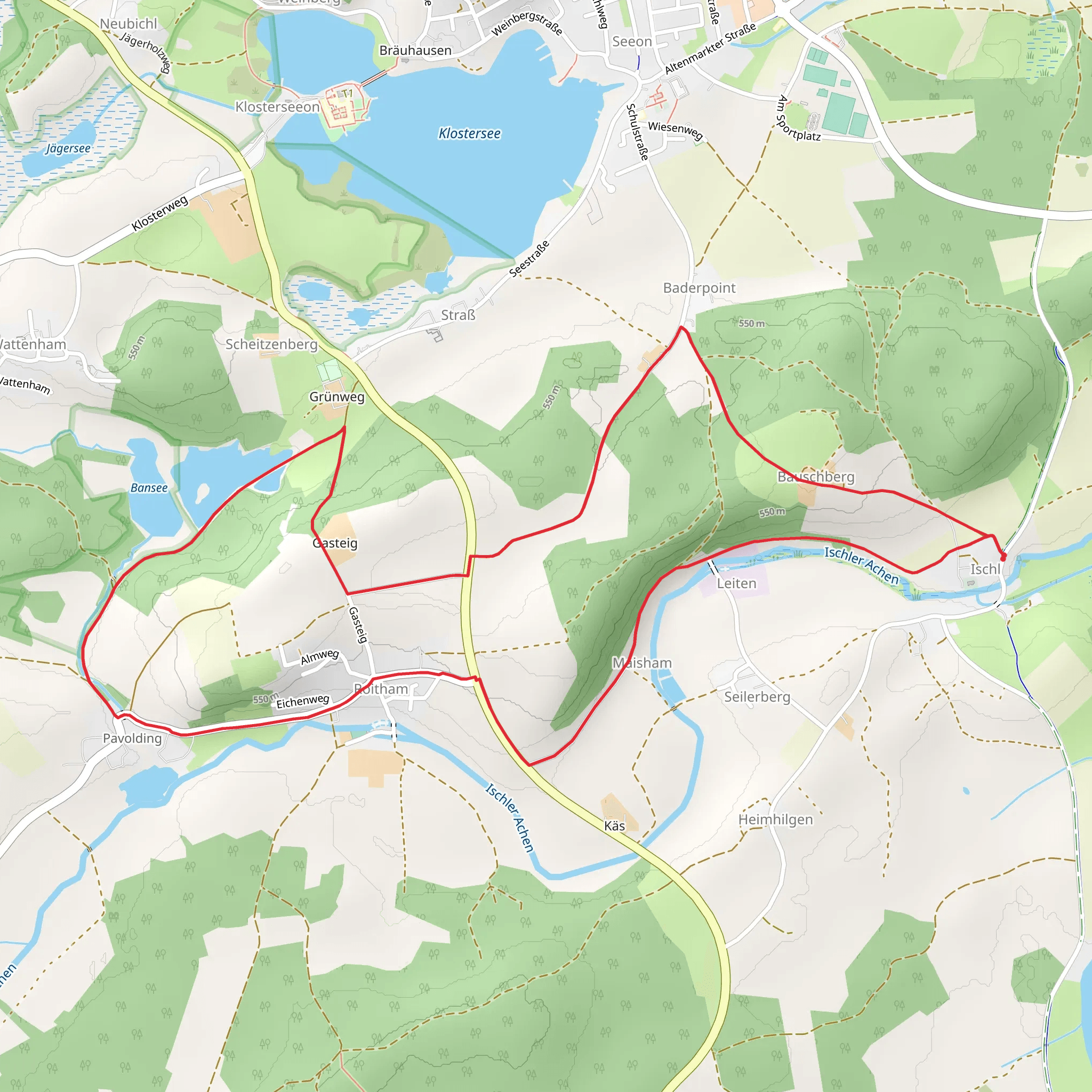 Kleiner Muehlen Rundweg mobile static map