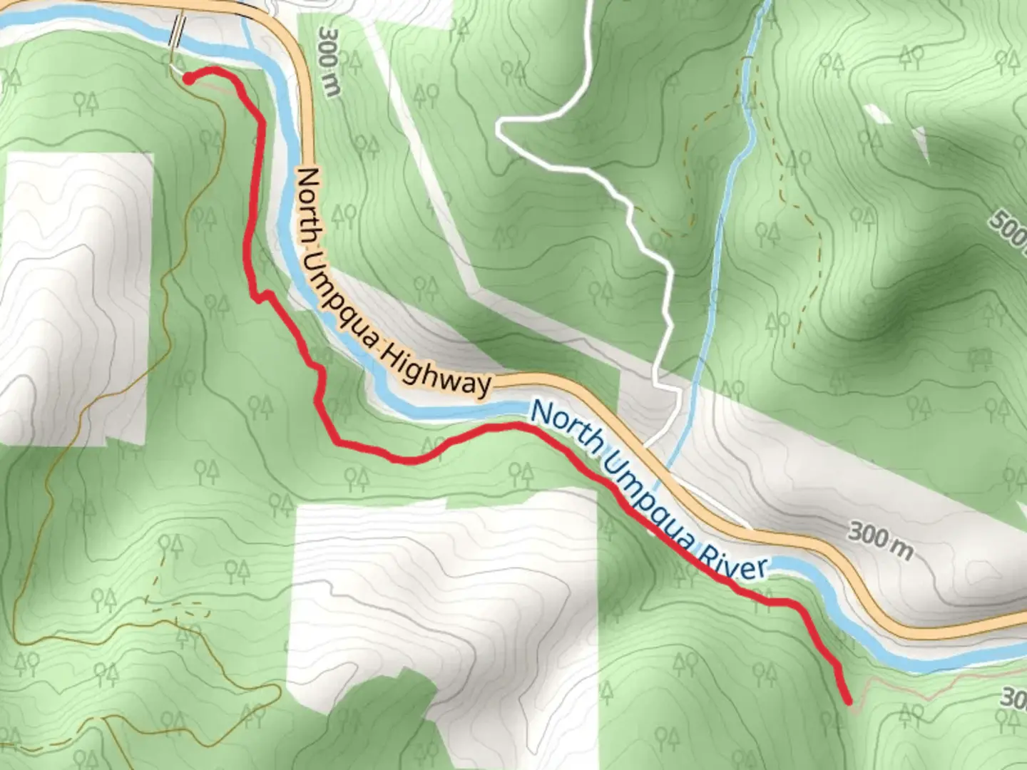 An image depicting the trail North Umpqua Trail - Swiftwater Section and its surrounding area.