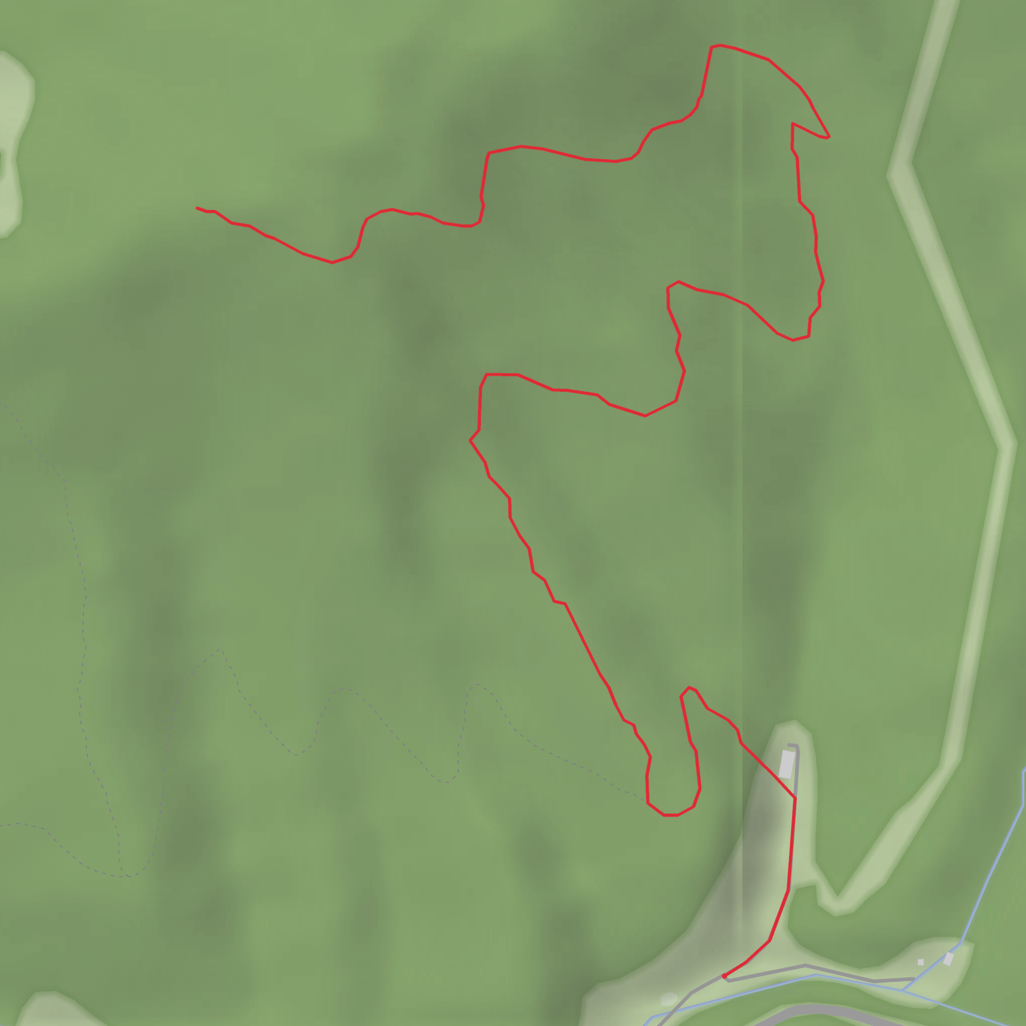 Busch Settlement Trail mobile static map