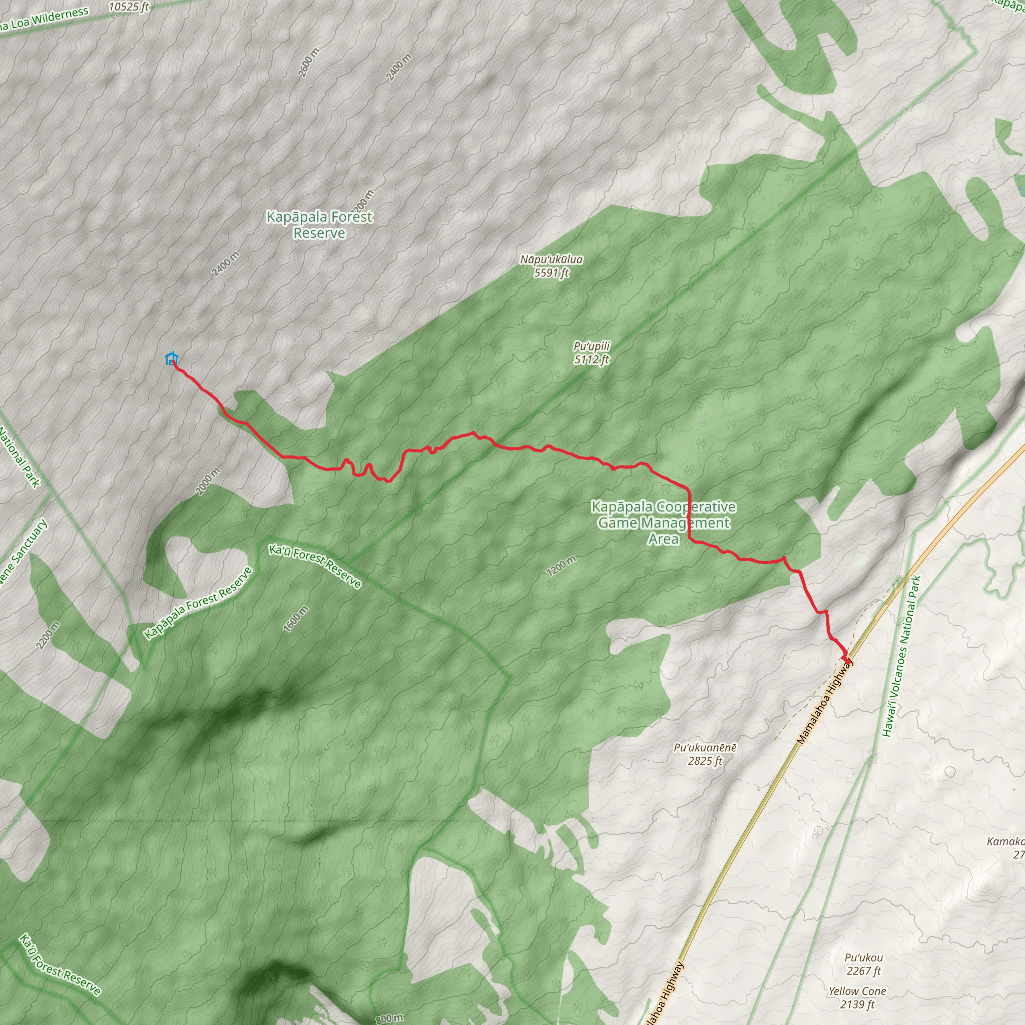 Ainapo Trail - Short mobile static map