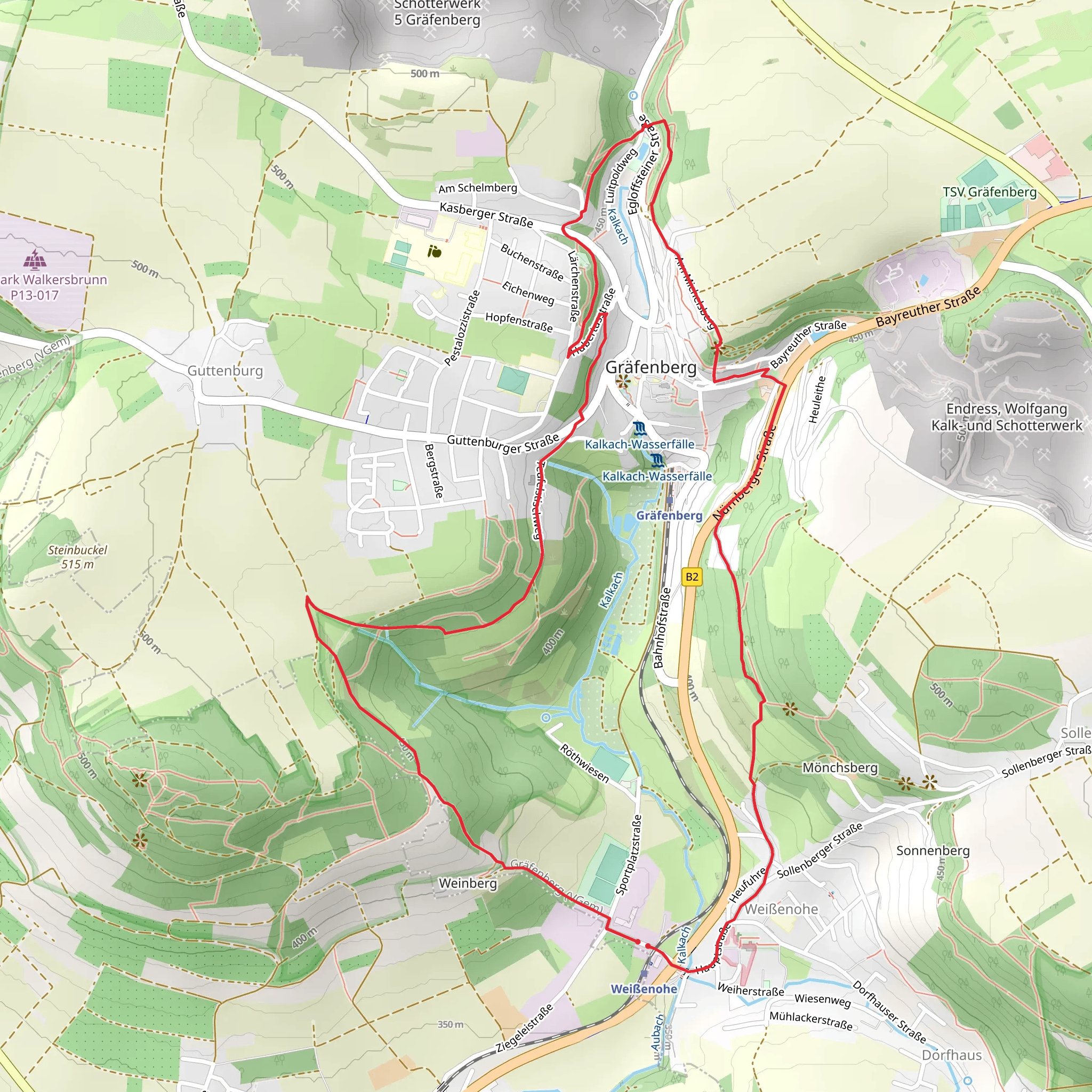 Weißenohe and Gräfenberg Loop mobile static map