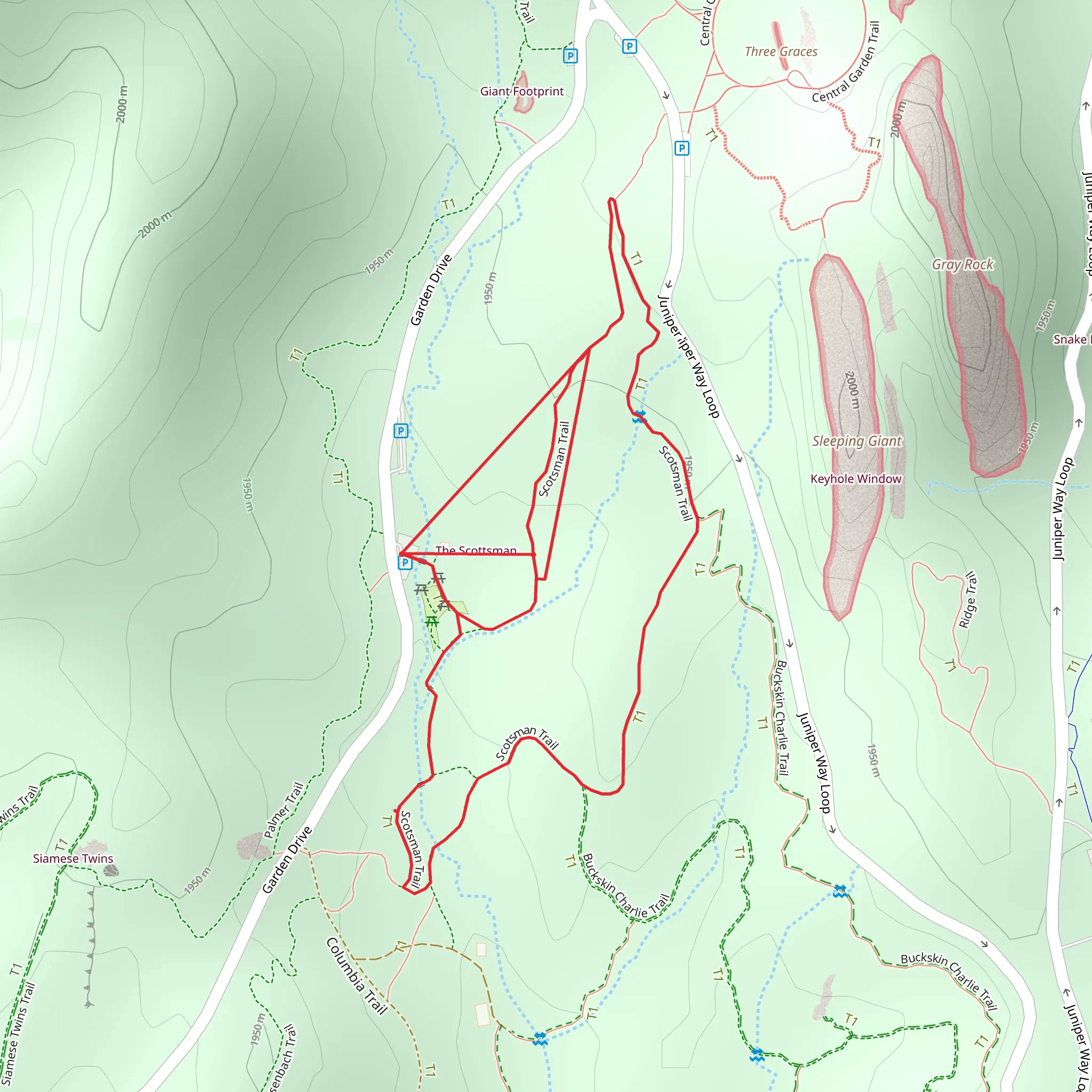 Scotsman Loop Trail mobile static map