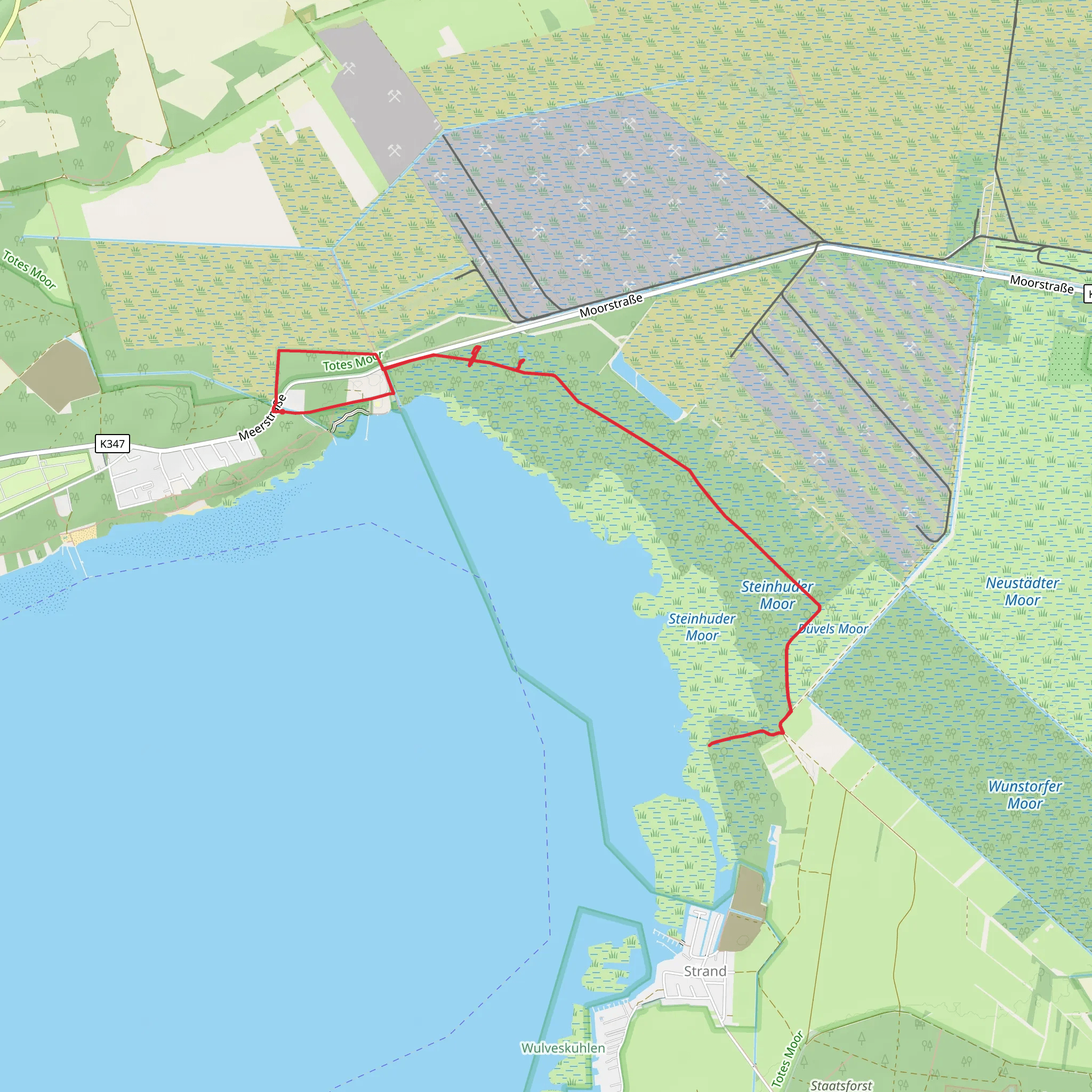 Vogeldamm Walk - Steinhuder Meer mobile static map
