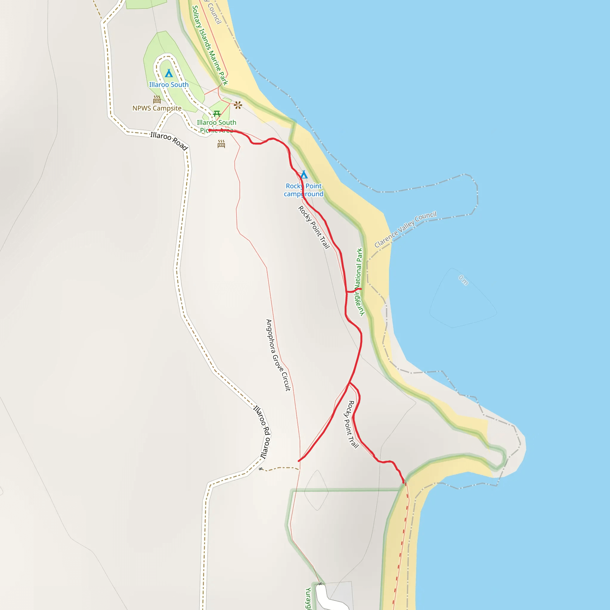 Rocky Point Track mobile static map