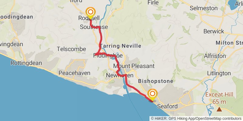 Sussex Ouse Valley Way stage 4 Map