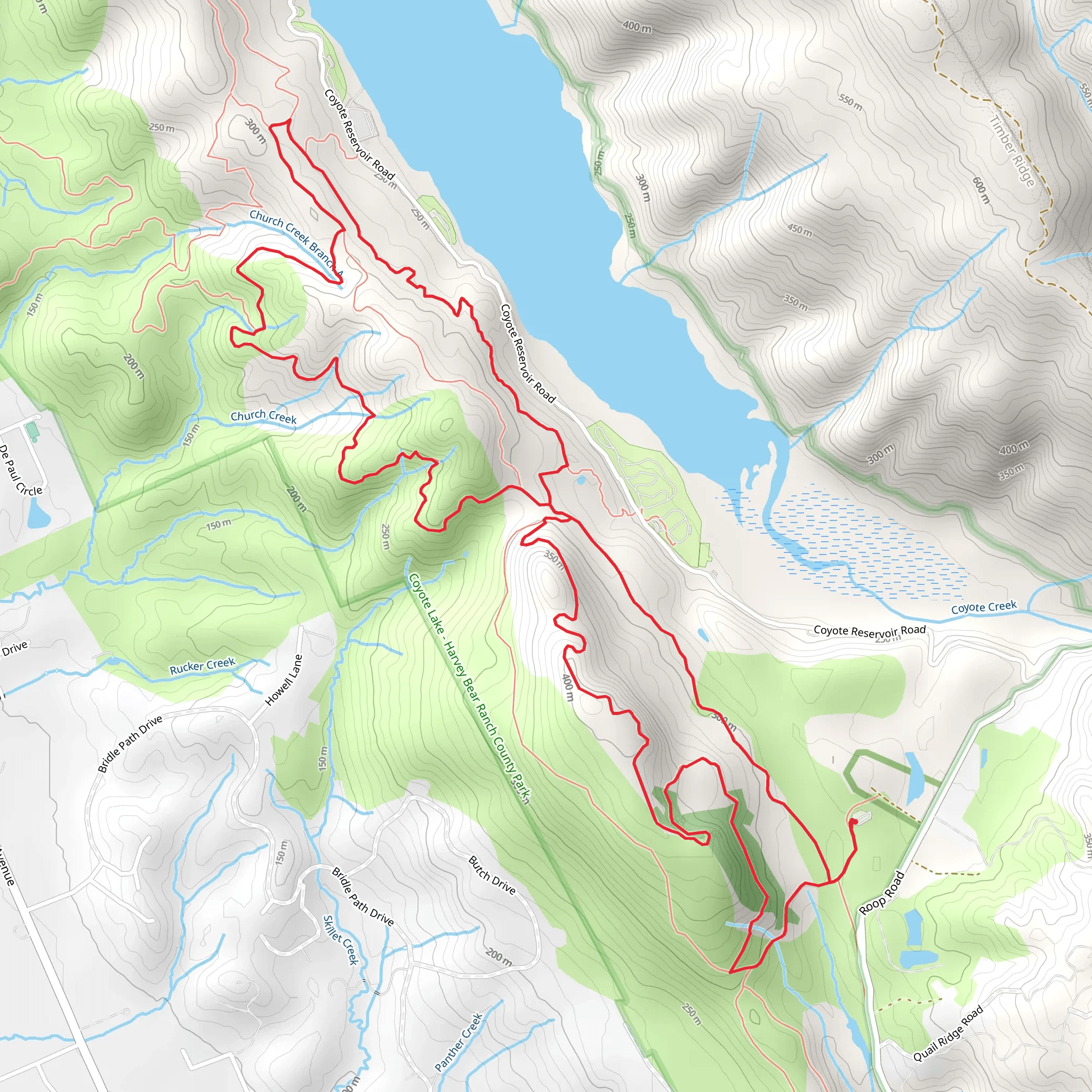 Mummy Mountain, Gaviota and Coyote Ridge Loop Trail mobile static map