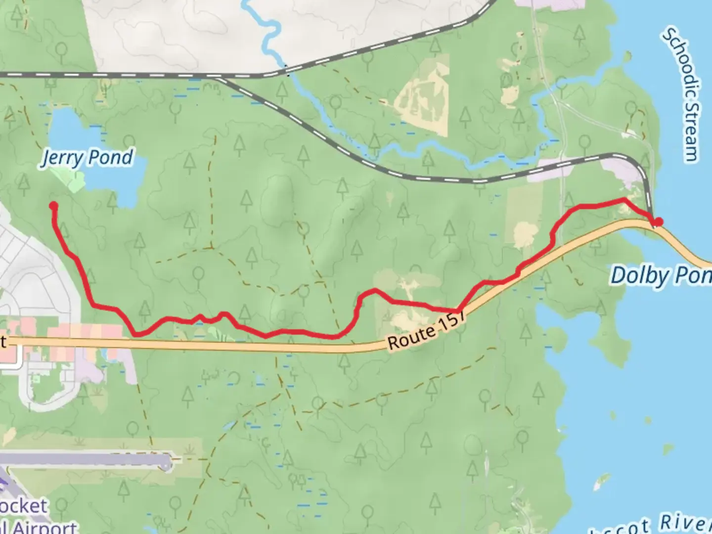 An image depicting the trail Dolby Trail and its surrounding area.