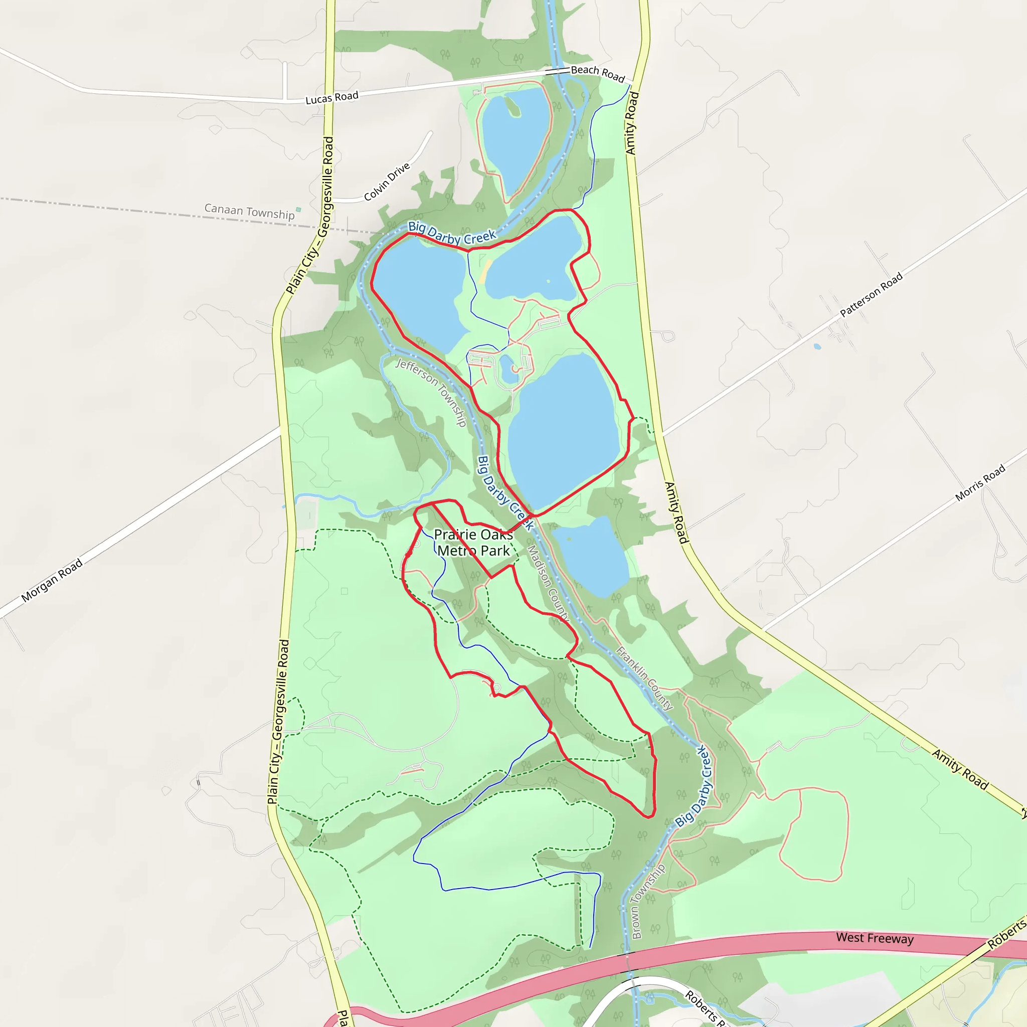 Bridle Trail and Coneflower Trail Loop mobile static map