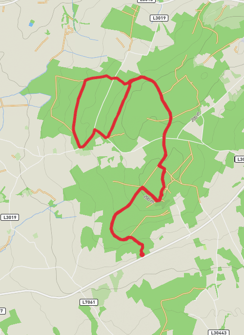 training hike mobile static map