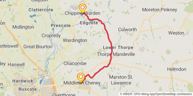 Millennium Way in Warwick stage 9 Map