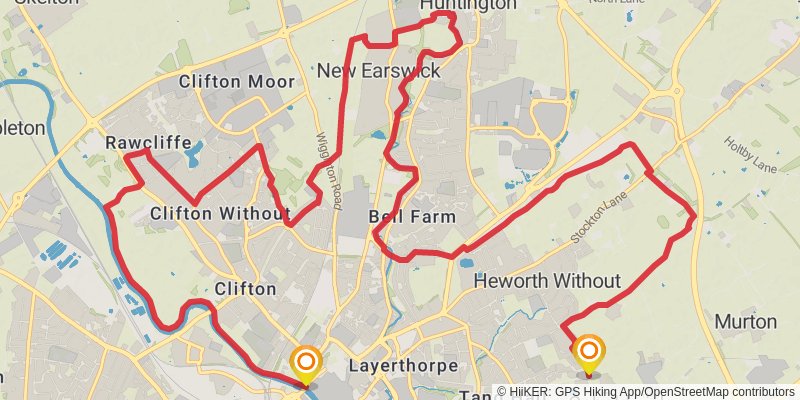 Millennium Way in York stage 2 Map