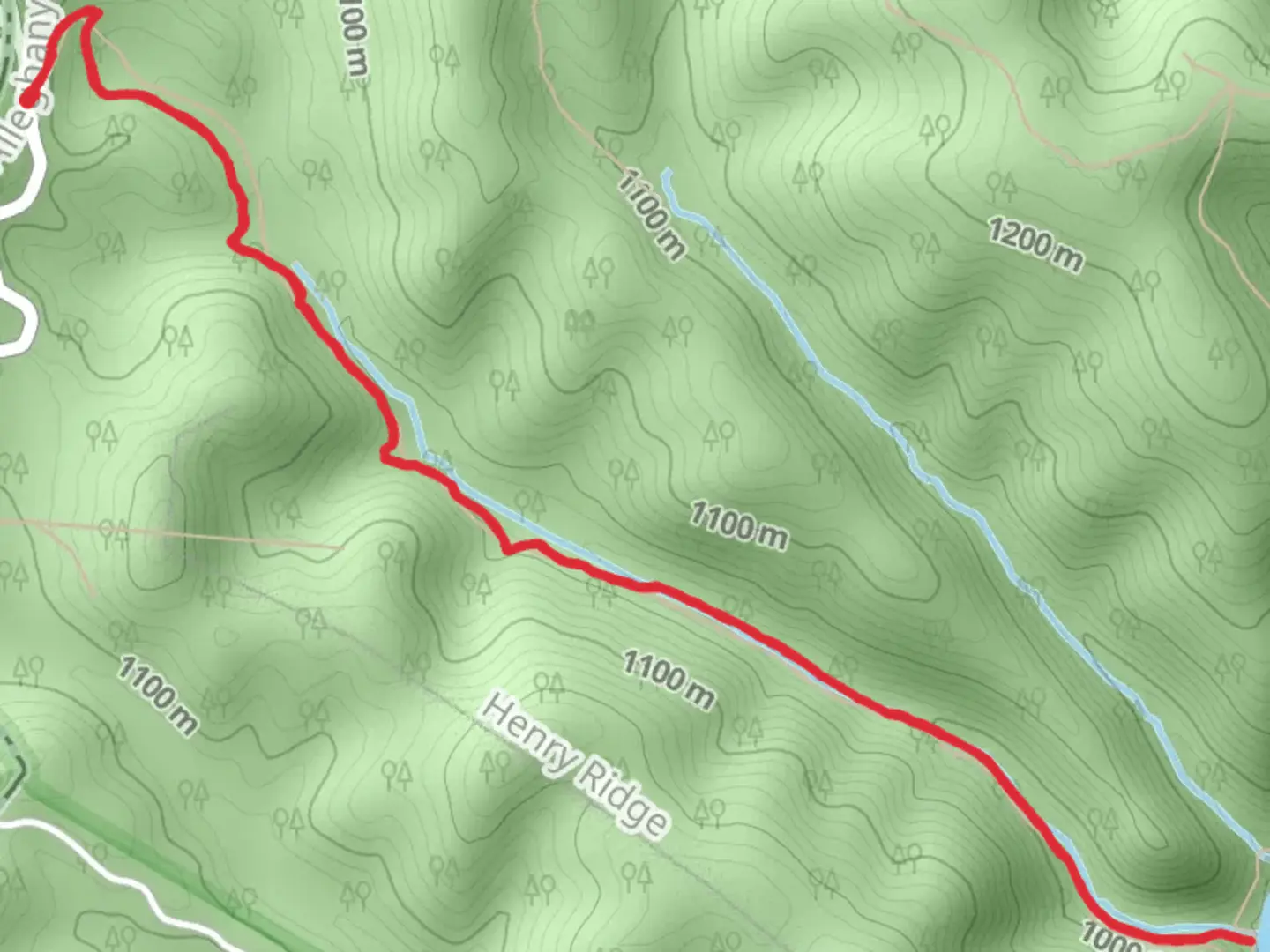 An image depicting the trail Bear Wallow Trail and its surrounding area.