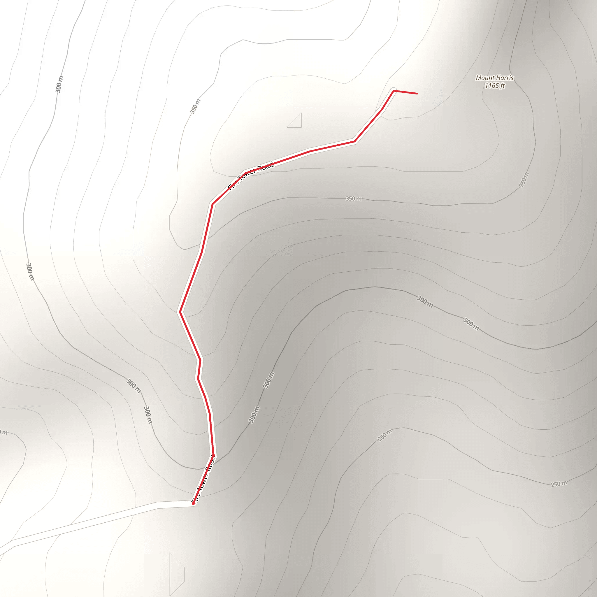 Mount Harris Lookout Tower mobile static map