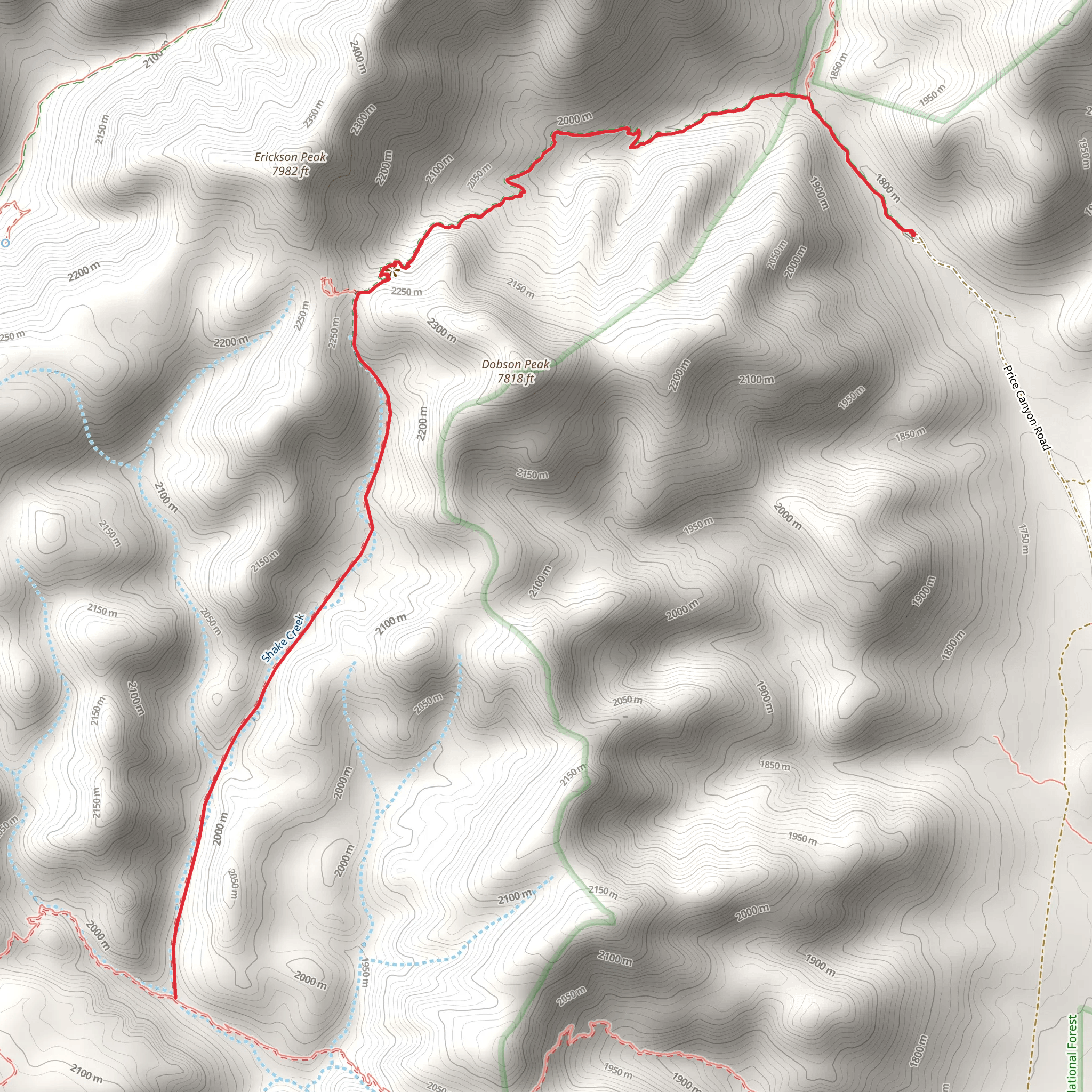 Price Shake Trail mobile static map