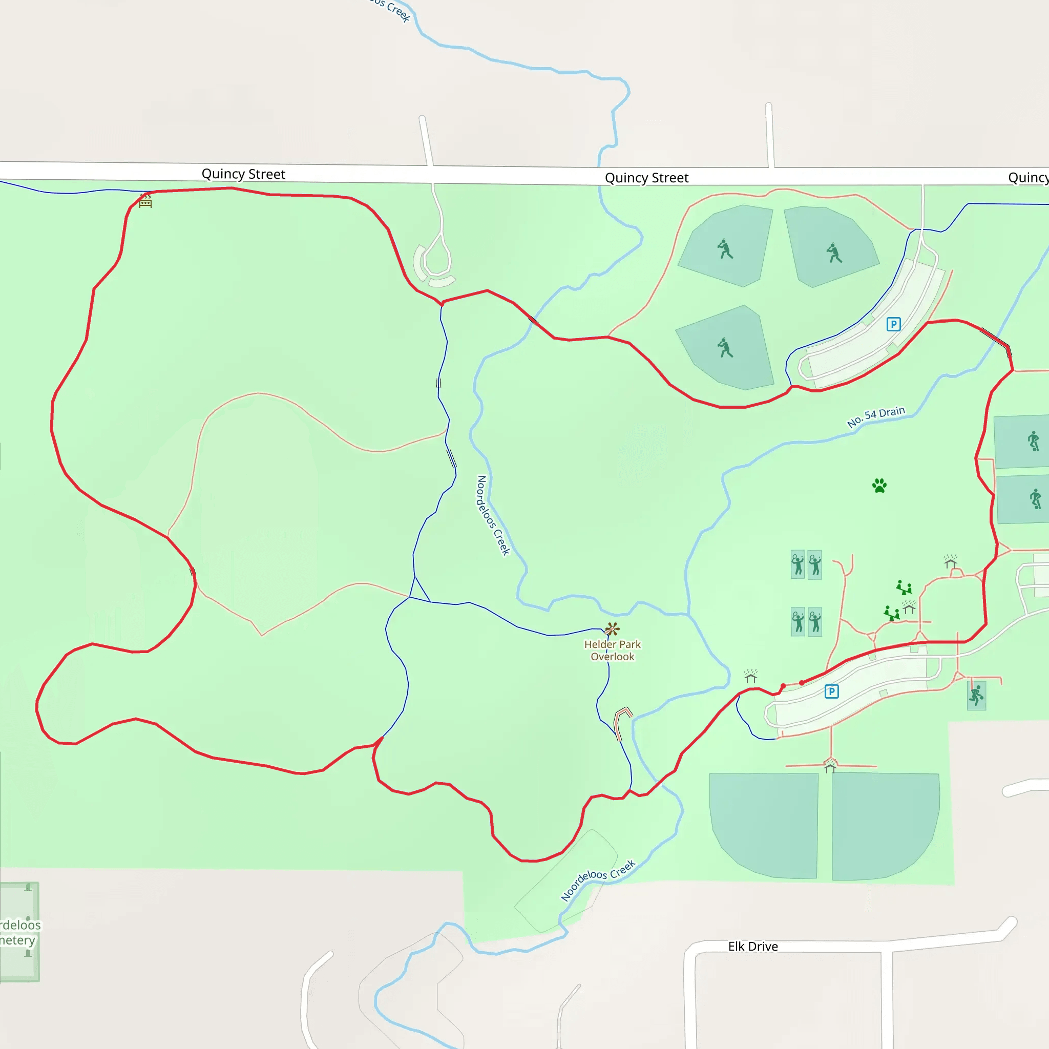 Helder Park Long Loop mobile static map