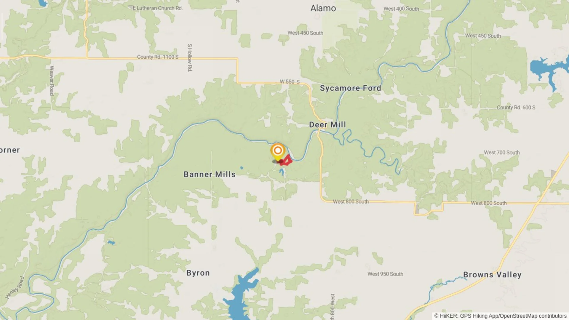 An image depicting the trail Trail 1 Loop and its surrounding area.